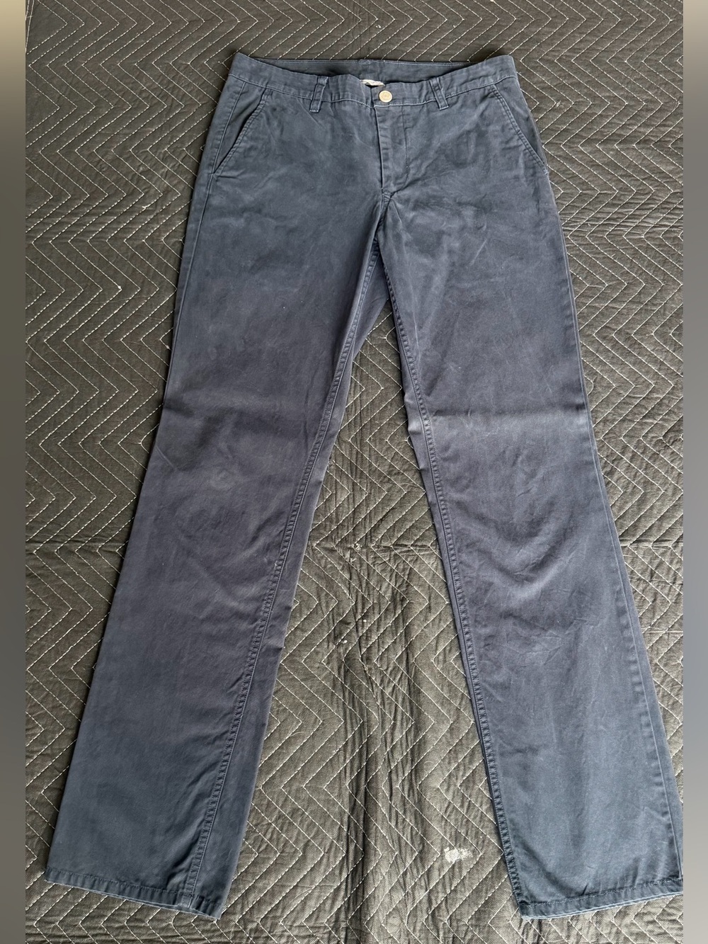 Bonobos Navy Plaid Washed Chinos